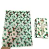 Papel de Presente Rombus Quadrado nas Cores Vermelho e Verde Natal Presente de Alto Padrão Revestido com Papel Sydney Impressão Colorida