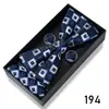 Pajarita para Hombre, Gemelos Jacquard para Boda de Negocios, Set de Tres Piezas con Pañuelo de Bolsillo, Set de Caja de Regalo con Accesorios de Traje de Moda