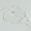 Corea del Sur Dongdaemun Cadena Hueso de Serpiente Borla Cadena Larga para Suéter Collar de Amor Simple Versátil Casual Cadena Simple para Suéter
