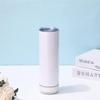 Vaso termo de acero inoxidable de 20 oz de venta caliente transfronteriza sublimación audio bluetooth vaso de agua coche portátil vaso explosivo de hielo