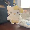 Lindo Colgante Llavero de Gatito con Vestido, Encanto de Peluche de Dibujos Animados para Niña, Accesorio para Mochila de Estudiante