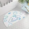 Alfombra de baño de felpa sintética, engrosada y con temática de dibujos animados para uso doméstico, adecuada para dormitorios, absorbente, resistente a las manchas y antideslizante, ideal como felpudo para la entrada del baño
