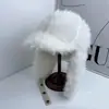 Sombrero de Felpa Cálido de Invierno Color Puro Engrosado Estilo Lei Feng para Hombres y Mujeres Estilo Coreano Ala Corta Antihielo y a Prueba de Frío Protección para los Oídos Sombrero de Aviador