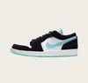 Zapatos Putian transfronterizos comercio exterior al por mayor zapatillas deportivas casuales versátiles de moda Jordan 1 para parejas, AJ1 de caña baja, zapatillas de panda para hombre y mujer