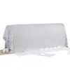 Funda de encaje estilo francés para cabecero, funda a prueba de polvo para dormitorio, tela decorativa blanca con patrón floral estilo europeo, transfronterizo
