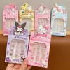 Pegatinas para Uñas Kuromi Dibujos Animados Exquisitas Pegatinas para Uñas Dulces y Lindas No Tóxicas e Inodoras Removibles para Niños Uñas Portátiles