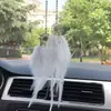 Apanhador de Sonhos Duplo de Pena Estilo Ins para Pendurar no Carro, Decoração Criativa para Retrovisor do Carro, Pingente para Pendurar no Interior do Carro