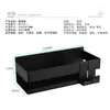 Estante de Almacenamiento para Artículos de Ducha Sin Taladro, Acero Inoxidable Negro Estante de Almacenamiento para Baño Sin Taladro para Lavabo
