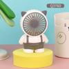Ventilador Mini de Mesa Desenho Animado Atividades Promocionais Estudantis Crianças Pequenos Presentes Impressão Promoção de Verão Presente Dia das Crianças