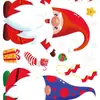 Pegatinas navideñas para vidrio, exquisitas pegatinas estáticas extraíbles, pegatinas navideñas combinadas para ventanas, decoraciones navideñas 2023, nuevas