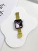 Correa de reloj milanesa magnética delgada de doble sección adecuada para Apple iWatch 11.ª generación 10/987Se