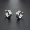 Pendientes de aro anchos y planos para hombre, modernos y únicos, pendientes redondos lisos para mujer, accesorios versátiles de moda urbana hip-hop simples