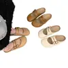 Pantuflas de punta abierta para mujer para usar al aire libre, nuevas sandalias planas estilo francés primavera-verano 2026, mules sin cordones