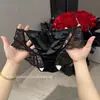 Flor de Cerezo Romántica~Bragas de Satén y Encaje Estilo Francés de Lujo Ligero, Diseño Hueco de Puro Deseo, Entrepierna Cómoda de Algodón Puro, Bragas Triángulo Sexy para Mujer