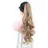 Coleta de Cabello Rizado Transfronteriza Sujetador Alta Temperatura Seda Onda Grande Peluca Simulación Natural Rizado Largo Esponjoso Coleta de Cabello Rizado en stock