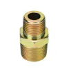 Conector Recto para Manguera Hidráulica de Alta Presión Estándar Británico Te de Acero al Carbono Rosca Interna 1/4" 3/8" 1/2" 3/4" Conector Espesorizado de Acero al Carbono