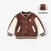 Roupas Infantis Primavera e Outono Roupas de Fora para Bebês Uniformes de Baseball para Meninos Roupas para Passeio de Meninas Tops para Bebês Meninos Desenho Animado