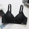 Delgado, Soporte Suave, Copa Totalmente Fija, Sujetador Deportivo de Gelatina de Látex Transpirable sin Costuras para Busto Pequeño, Sin Varillas, Sujetador Push-Up