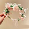 Acessórios de Cabelo Doces Novos de Verão Guirlanda de Flores Super Fada Adorno de Cabeça Aro de Cabelo de Princesa Crianças e Meninas Faixa de Cabeça Floresta