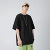 Camiseta Guck Heavy Pound para Hombre de Manga Corta de Verano Sin Género Color Sólido Secado Rápido Camiseta de Marca de Moda Simple Blanca Camiseta de Manga Corta para Pareja