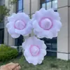 Rosas de color hada de 3 cabezas con pétalos desplegables, flores artificiales, flores falsas para decoración de bodas y del hogar, venta al por mayor