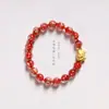 Estilo étnico año del dragón Chengxiang pan de oro esmalte de color pulsera DIY templo con cuentas pulsera simple para hombres y mujeres venta al por mayor