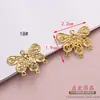 Piezas de Flor de Hierro Huecas de Metal con Diseños de Dragón, Fénix y Mariposa, Flores Grandes Tridimensionales, Accesorios para el Cabello y Materiales de Decoración para Ropa de Estilo Antiguo Hechos a Mano para Bricolaje