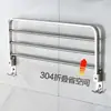Prateleira de toalha de banho de camada única prateleira de toalha de banho fria para banheiro sem perfuração vaso sanitário 304 aço inoxidável prateleira de armazenamento montada na parede