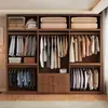 Guarda-roupa moderno minimalista para uso doméstico, armário de armazenamento para quarto, adequado para apartamentos alugados, com portas duplas, compartimentos separados, armário de armazenamento econômico para crianças