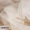 Tela de malla para vestido de novia ultra transparente-tejido de diseñador de perspectiva para vestido de alta costura 160 cm de ancho/color sólido caída sedosa