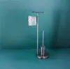 Portarrollos de Papel Higiénico de Acero Inoxidable para Baño de Pie con Escobilla para Inodoro Portarrollos de Papel Higiénico para Hotel Estante de Almacenamiento de Escobilla para Inodoro de Pie para Baño