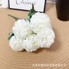 Buquê de Flores Artificiais Bola da Sorte com 9 Peças para Decoração de Sala de Estar e Mesa de Jantar, Arranjo de Flores de Luxo Leve de Alta Qualidade, Adereços para Fotografia, Flores Artificiais de Comércio Exterior