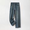 Pantalones de Cigarrillo Ajustados Elásticos de Cintura Alta Tela Gruesa Resistentes al Desgaste Anti-Arrugas Nuevos para Viajero Adelgazantes Elásticos con Relieve de Mezclilla Pantalones Cortos