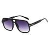 Gafas de sol estilo aviador con montura grande en T, doble puente, Hip Hop, disco, de alta calidad, para fotografía callejera, moda moderna