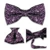 Nueva Corbata de Anacardo para Hombre Accesorios de Traje de Boda de Alta Gama Moda Pajarita Negra Roja de Doble Capa