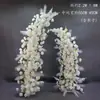 Adereços de casamento: Arco Floral em Forma de Chifre, Cenário de Palco, Fundo Curvo Pronto para Casamento ao Ar Livre
