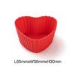 Assar Forma de Muffin Bolo de Creme Tarte de Ovo Pudim Bolo de Arroz Desmoldagem Fácil com Forma de Muffin Flor Coração de Silicone Forma de Bolo