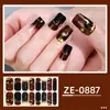 Película de esmalte de uñas que brilla en la oscuridad para Halloween, diseño de caricatura de calabaza, pegatinas de uñas impermeables y de larga duración, pegatinas populares de arte de uñas transfronterizas, en stock