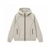 Sudadera para hombre de otoño e invierno, nueva, comercio exterior al por mayor, cárdigan de bloqueo de color moderno estilo americano, chaqueta con capucha, sudadera unisex