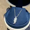 Transmisión en Vivo de Fábrica Dropshipping Collar de Casco de Caballo Fred Oro Rosa Completo Diamante Pulsera de Casco de Caballo Forma de 8 Oro V Versión Alta