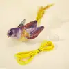 Brinquedo de gato divertido Brinquedo de gato divertido som de pássaro simulação de animal de estimação pendurado para aliviar o tédio artefato de auto-diversão resistente a arranhões mordida suprimentos para animais de estimação