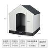 Casa para Perro Exterior Golden Retriever Perro Grande Perrera de Plástico Casa para Perro Grande y Mediano Jaula para Perro de Verano Perrera para Mascotas Caseta para Perro Exterior