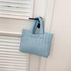 Bolsa de Mão Acolchoada de Algodão de Grande Capacidade, Pequena Bolsa da Moda para Mulheres, Nova Bolsa de Ombro Estilosa 2026, Bolsa Tote Tendência para Meninas