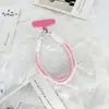Pulsera de Muñeca Corta de Cuerda Tejida Ins Minimalista Color-Block Hebilla Doble Correa Universal para Funda de Teléfono Mochila de Moda Pulsera de Gama Alta