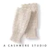 Guantes de cachemira de color liso estilo coreano, diseño unisex, tejidos, cálidos y resistentes al frío, con diseño sin dedos y de punto calado, modernos y versátiles