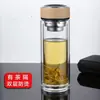 Taza de Vidrio de Doble Capa de Gran Capacidad Taza con Separador de Té Taza de Té Taza de Té para Hombres Lujo Ligero Aislamiento Térmico Antiescarcha Taza de Agua
