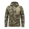 Jaqueta de fleece com capuz Hanye L4, corta-vento de primavera e outono, jaqueta interna camuflada, roupas térmicas para esportes ao ar livre, unissex