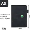 Cuaderno personalizado para empresas, notas de reuniones de oficina de alta gama, cubierta de cuero A5, alto valor estético, bloc de notas con cierre de cristal