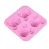 Haapi molde de jabón frío de ratón lindo de 4 piezas molde de pastel de mousse de silicona molde de chocolate de dibujos animados molde para pan