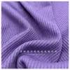 180Gcvc Tela de Punto Acanalado Mezcla de Algodón y Poliéster Rayada Coreana Base para Camisa Ropa de Casa Material para Falda Juguete